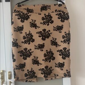 Vintage ABN Black and Tan Floral Top